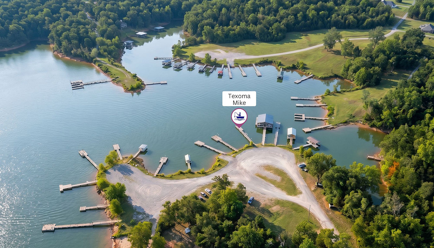 Cardinal Cove – A Quieter Place to Begin Your Lake Texoma Fishing Day with Texoma Mike's Lake Texoma Guided Fishing Tours